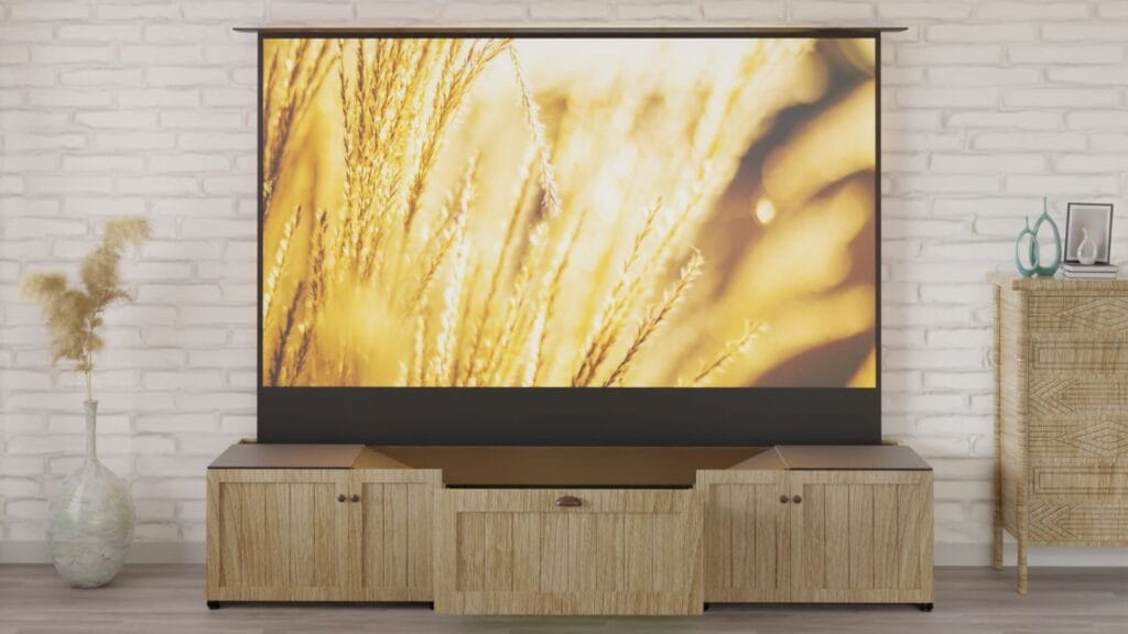 4K Short Throw Projector: Features, Benefits, and Recommendation 4 ANDROMEDA Southern farm collection - Projector Screen Cabinet- Aegisav